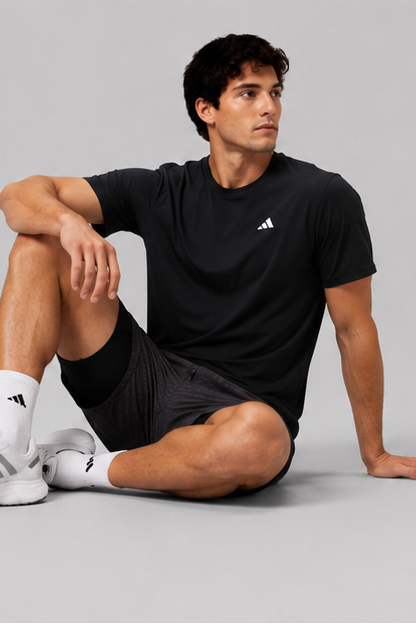 Short Adidas Training 2-in-1 - Black Grey Texture