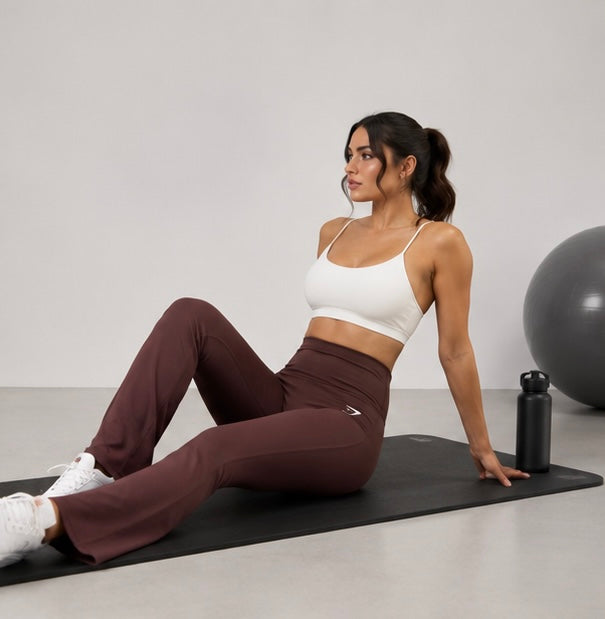 Pantalón Gymshark Everyday Flare Leggings - Core Brown