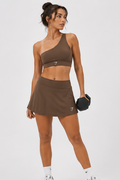 Conjunto Falda-Short Gymshark Everyday Skort - Core Brown