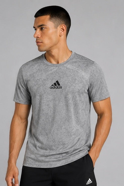 Playera Adidas Training Badge of Sport Graphic - Grey Texture