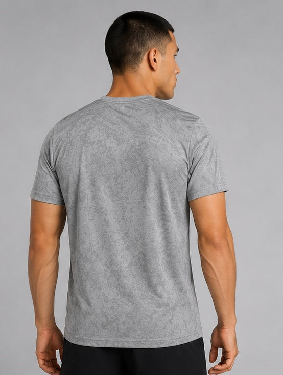 Playera Adidas Training Badge of Sport Graphic - Grey Texture
