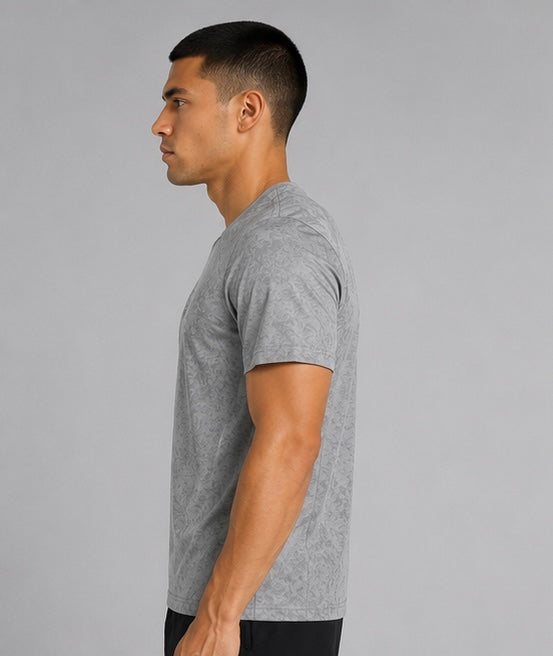 Playera Adidas Training Badge of Sport Graphic - Grey Texture