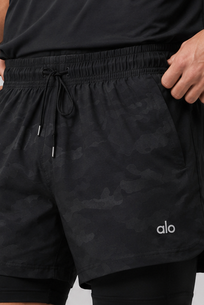 Short Alo Yoga Adapt 2-in-1 - Black Camo