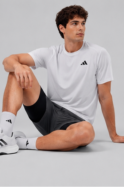 Short Adidas Training 2-in-1 - Shadow Grey Texture