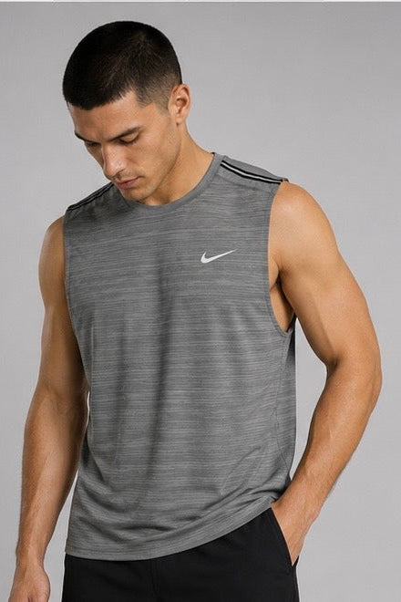 Playera Nike Dri-FIT Miler Tank - Grey Heather
