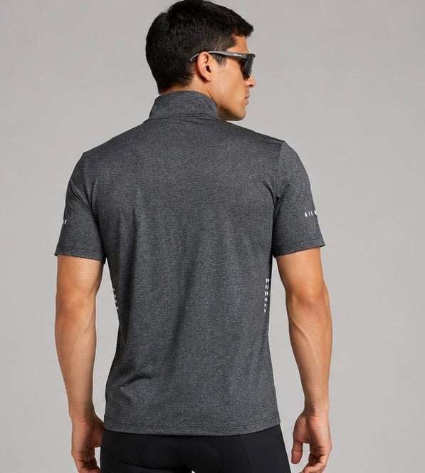 Jersey On Cycling Top - Dark Grey Heather