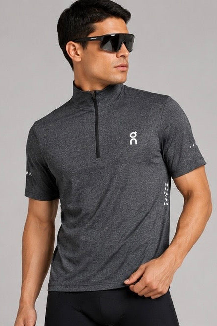 Jersey On Cycling Top - Dark Grey Heather