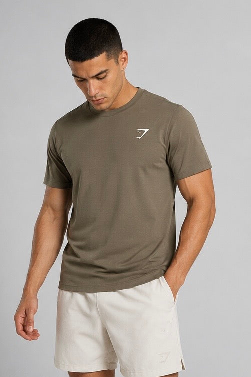 Playera Gymshark Arrival Slim Fit - Khaki