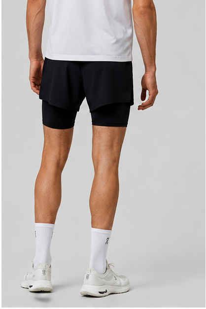 Short On Hybrid Shorts 2-in-1 - Black