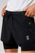 Short On Hybrid Shorts 2-in-1 - Black