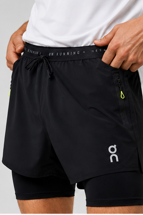 Short On Hybrid Shorts 2-in-1 - Black